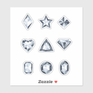 Diamonds and gems stickers