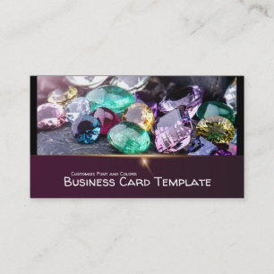 Diamonds and Gemstones Jewellery Business Card
