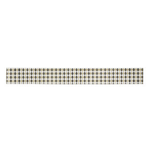 Diamonds and Gold Grid Satin Ribbon