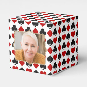 Diamonds and Hearts Photo Template Favor Box