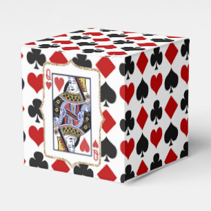 Diamonds and Hearts Queen Favor Box
