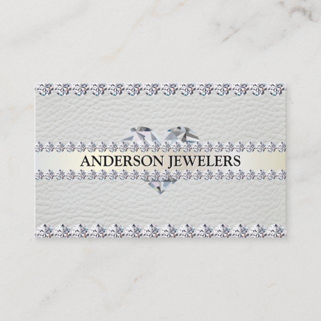 Diamonds and Leather Business Card (Front)