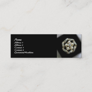 Diamonds and Pearls Mini Business Card