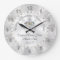 Diamonds and Pearls Personalized Wedding Clock