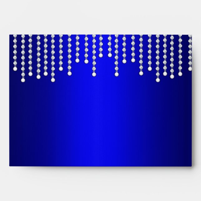 Diamonds and Pearls Wedding Envelope (Front)