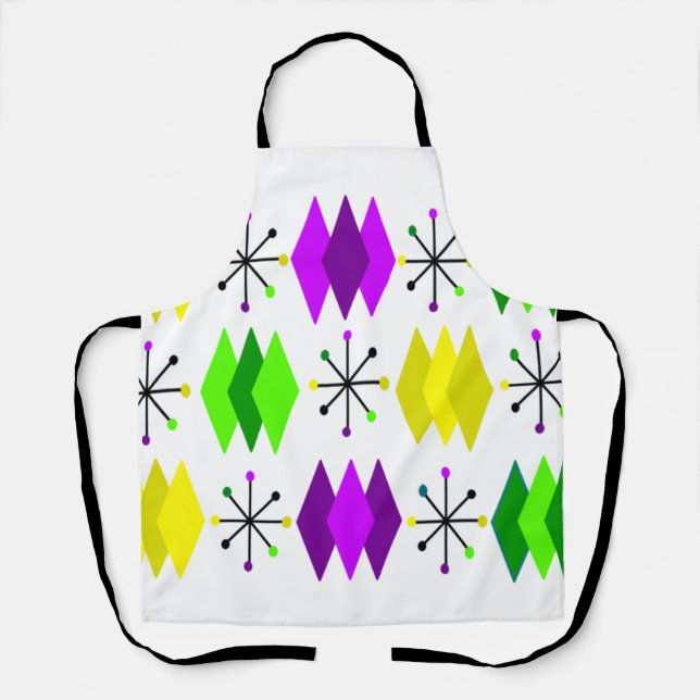 Diamonds and Starbursts Apron (Front)