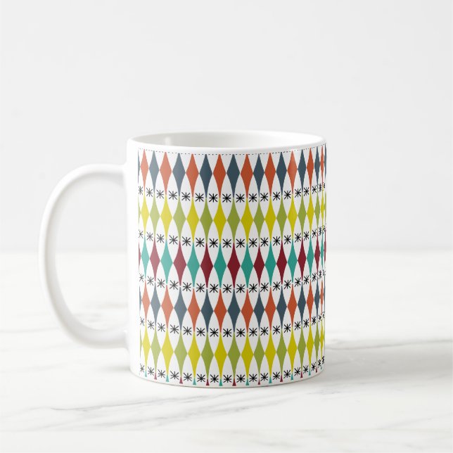 Diamonds and Starbursts  Coffee Mug (Left)