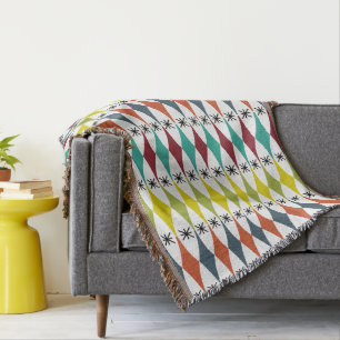 Diamonds and Starbursts  Throw Blanket
