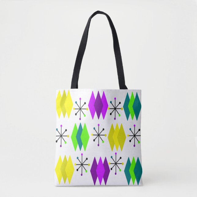 Diamonds and Starbursts Tote Bag (Front)