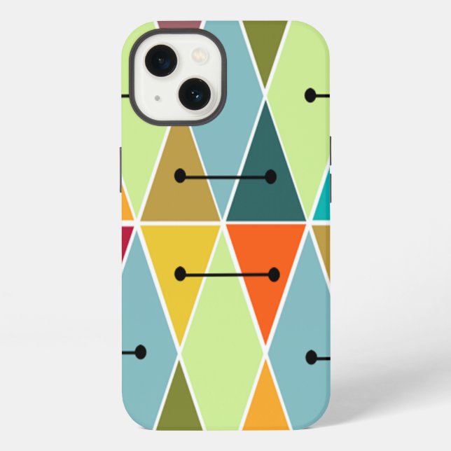 Diamonds and Triangles iPhone Case (Back)