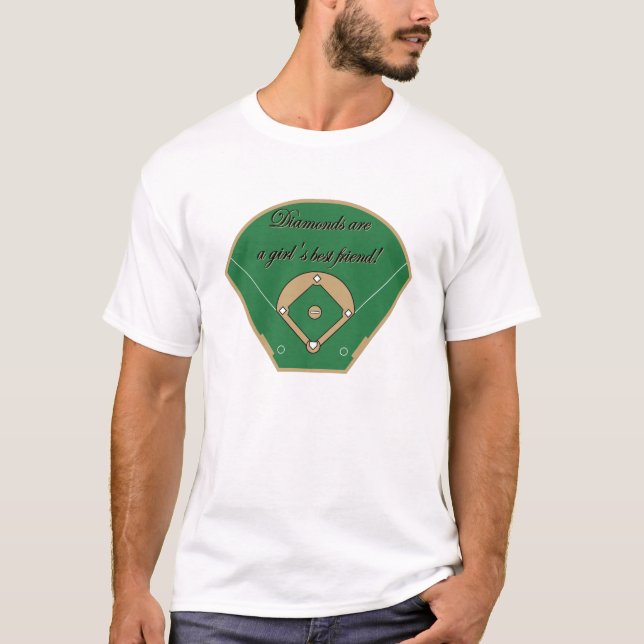 Diamonds are a Girl's best friend T-Shirt (Front)