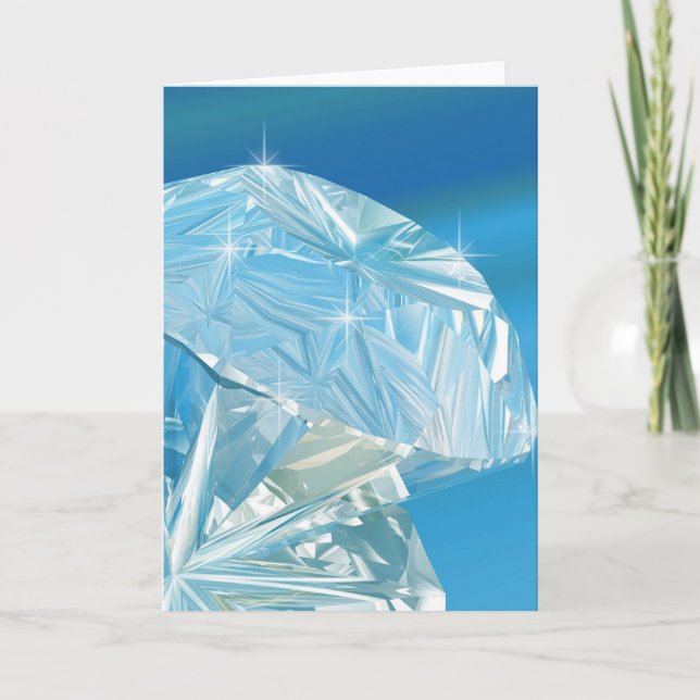 diamonds are the girls best friend card (Front)