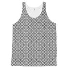 Diamonds Black and White Pattern Tank Top