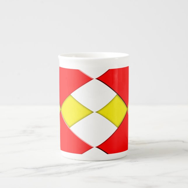 Diamonds Bone China Mug (Front)