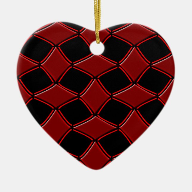 Diamonds Ceramic Ornament (Front)