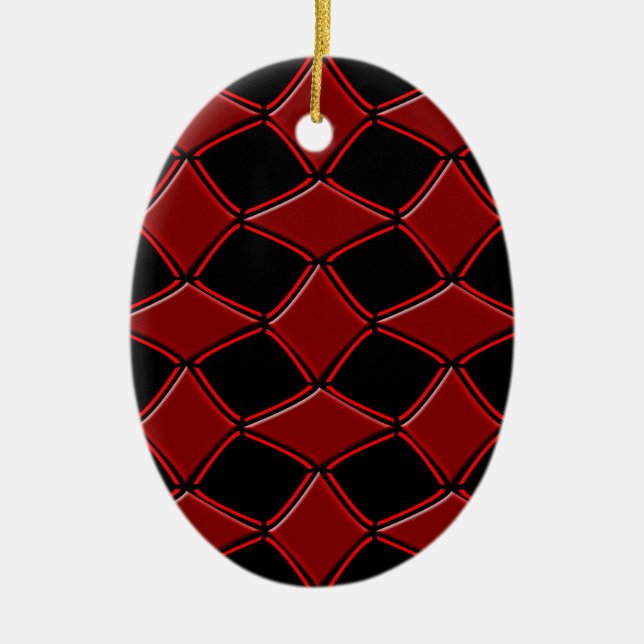 Diamonds Ceramic Ornament (Front)