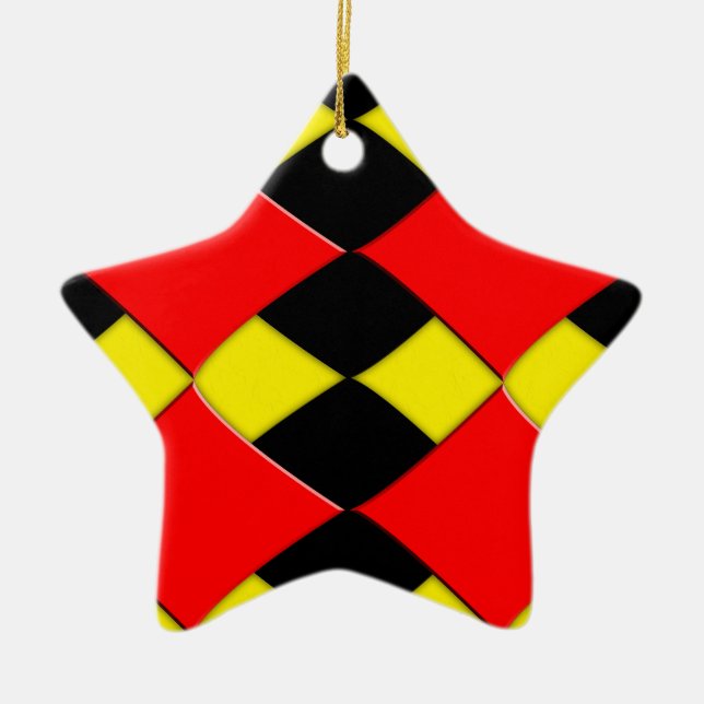 Diamonds Ceramic Ornament (Front)