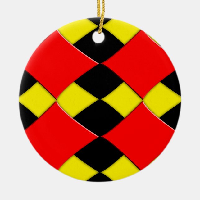 Diamonds Ceramic Ornament (Front)