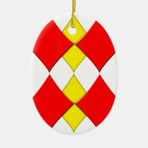 Diamonds Ceramic Ornament