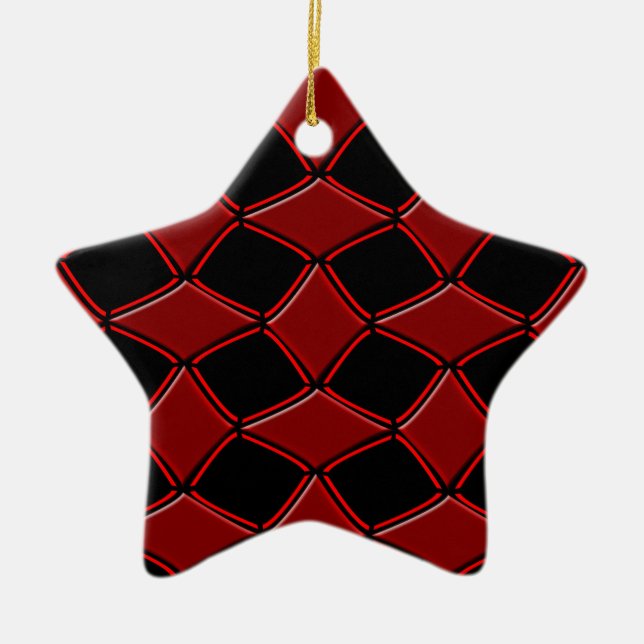 Diamonds Ceramic Ornament (Front)