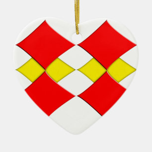 Diamonds Ceramic Ornament