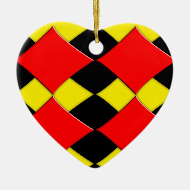 Diamonds Ceramic Ornament (Front)