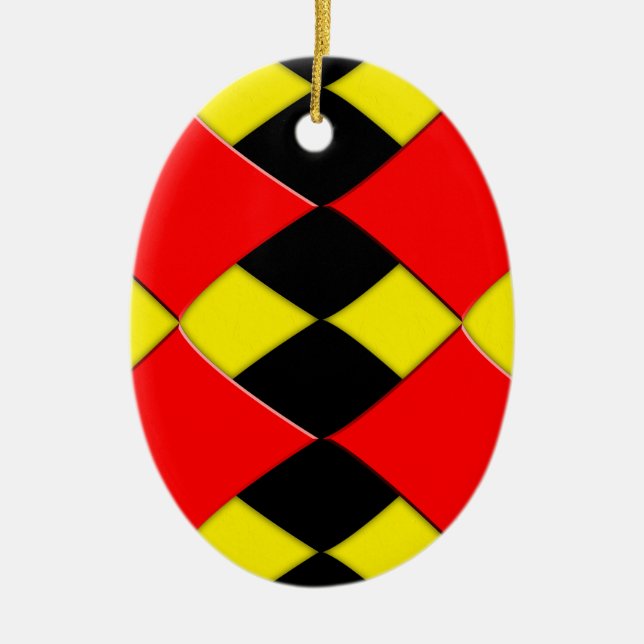 Diamonds Ceramic Ornament (Front)