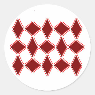 Diamonds Classic Round Sticker