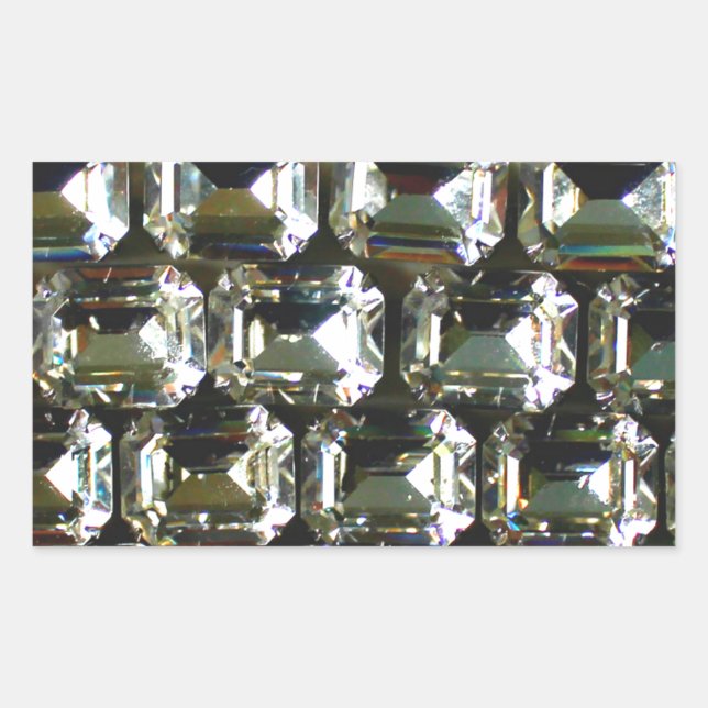Diamonds, elegant vintage gemstones  sticker (Front)
