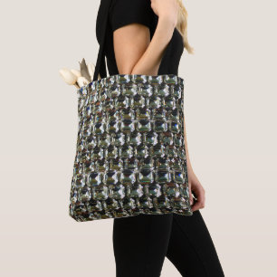 Diamonds, gemstone jewellery pattern  tote bag