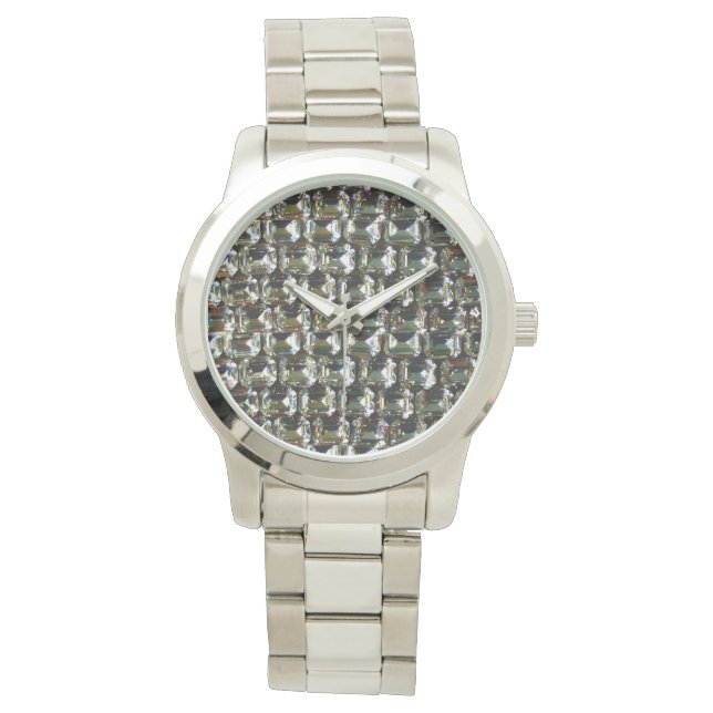 Diamonds gemstones rhinestones watch (Front)