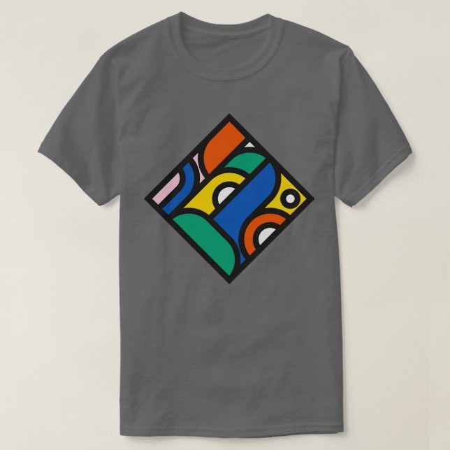 Diamonds Geometric Playing d T-Shirt (Design Front)