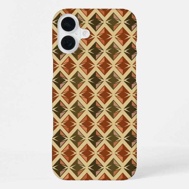 DIAMONDS Geometric Red Gems iPhone Case (Back)