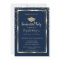 Diamonds Gold Graduation Cap Navy Blue Graduation