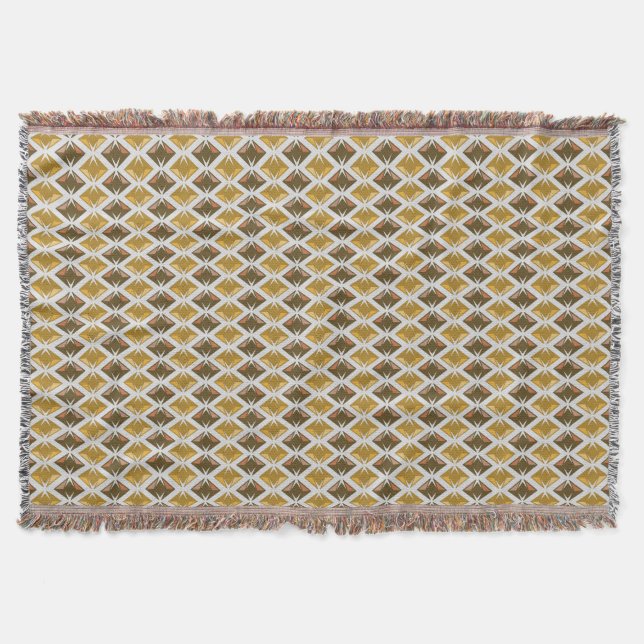 DIAMONDS golden Throw Blanket (Front)