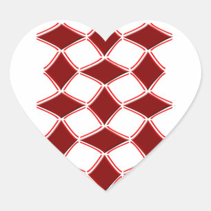 Diamonds Heart Sticker