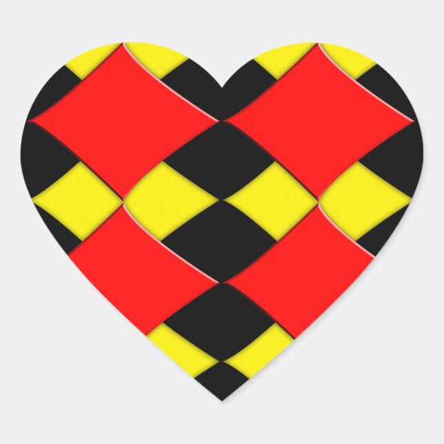 Diamonds Heart Sticker (Front)