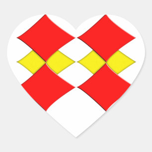 Diamonds Heart Sticker