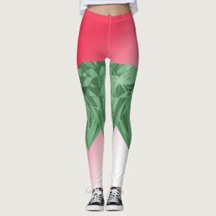 Diamonds in Pere Christmas Leggings