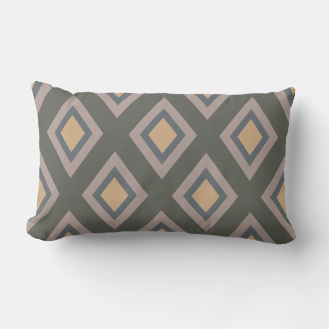 DIAMONDS IN TAUPE THROW PILLOW (Front)