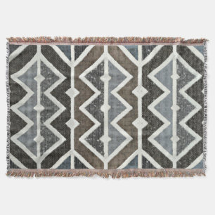Diamonds In The Rough Zig Zag Throw Blanket