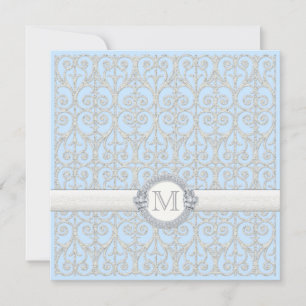 Diamonds & Lace, Couples Couple's Wedding Shower Invitation