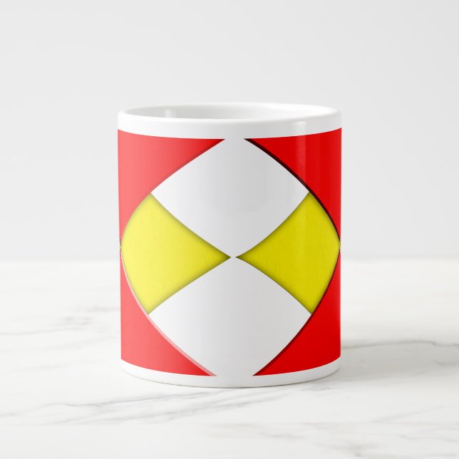 Diamonds Large Coffee Mug (Front)