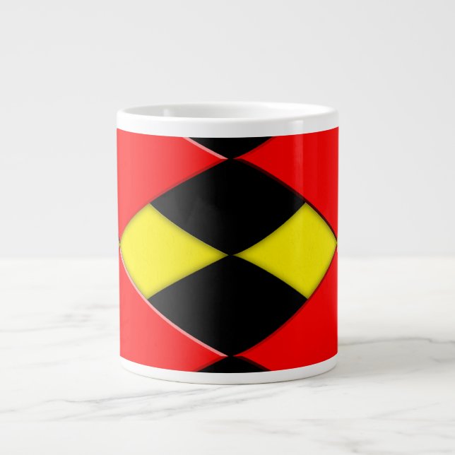 Diamonds Large Coffee Mug (Front)