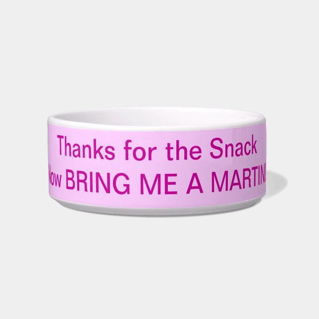 Diamonds & Martinis Cocktail Snack Bowl (Front)