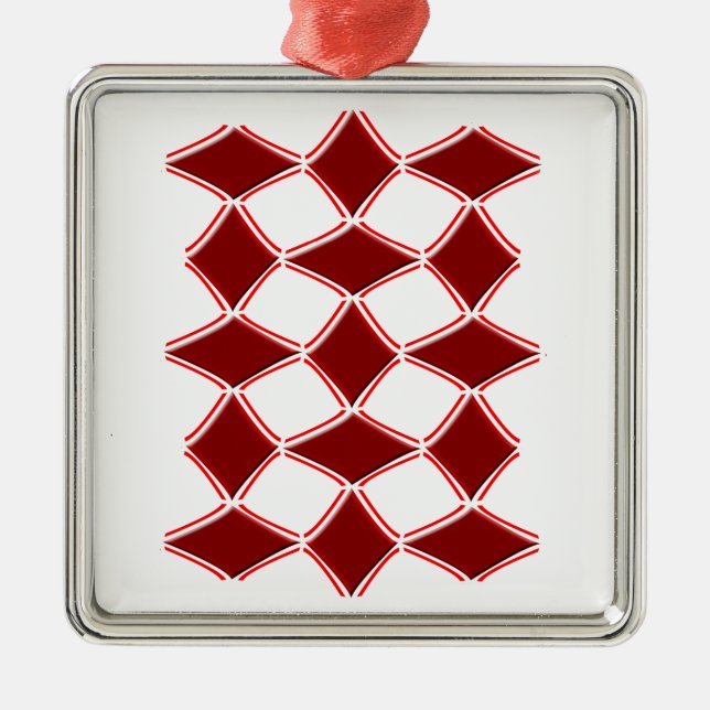 Diamonds Metal Ornament (Front)