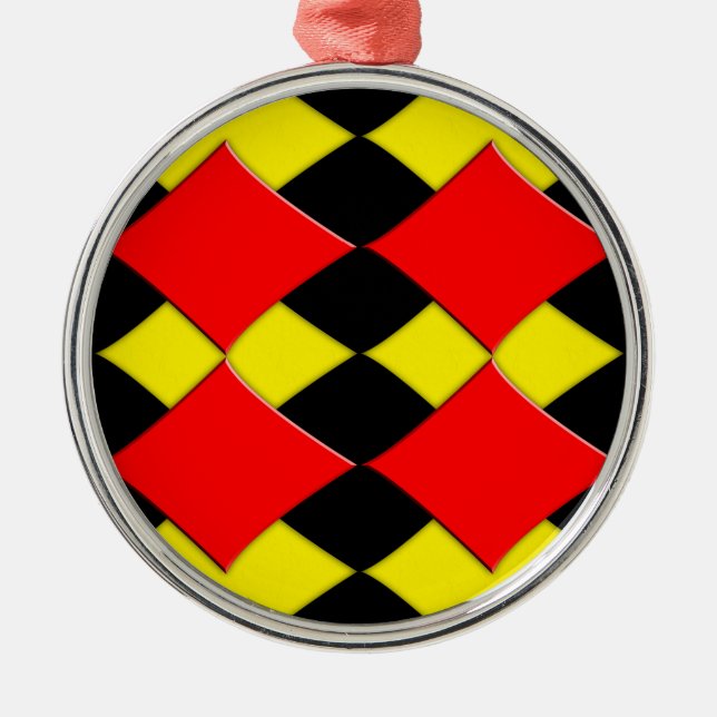 Diamonds Metal Ornament (Front)