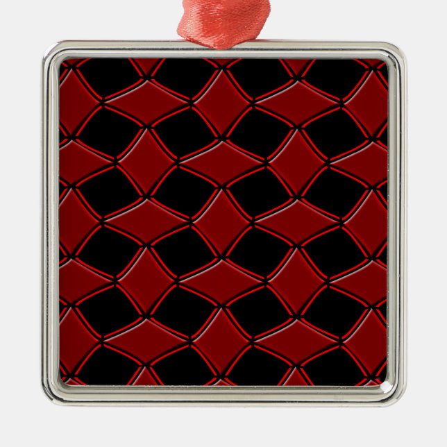 Diamonds Metal Ornament (Front)