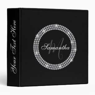 Diamonds Monogram Binder