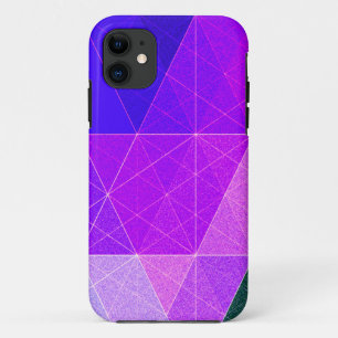 Diamonds Multicolored Blue Purple Pink Geometric iPhone 11 Case